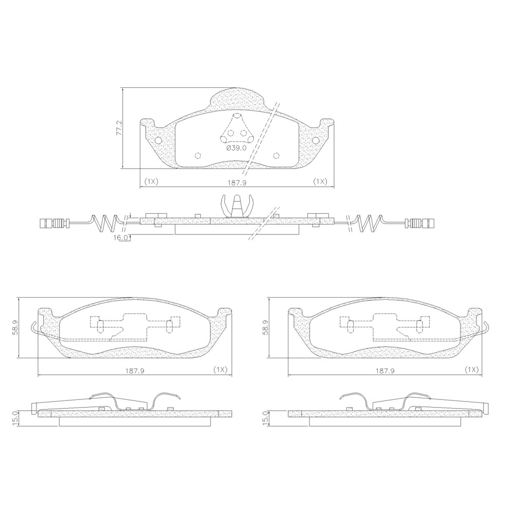 PASTILLA DE FRENO DELANTERA FRAS-LE – PD/1007-A