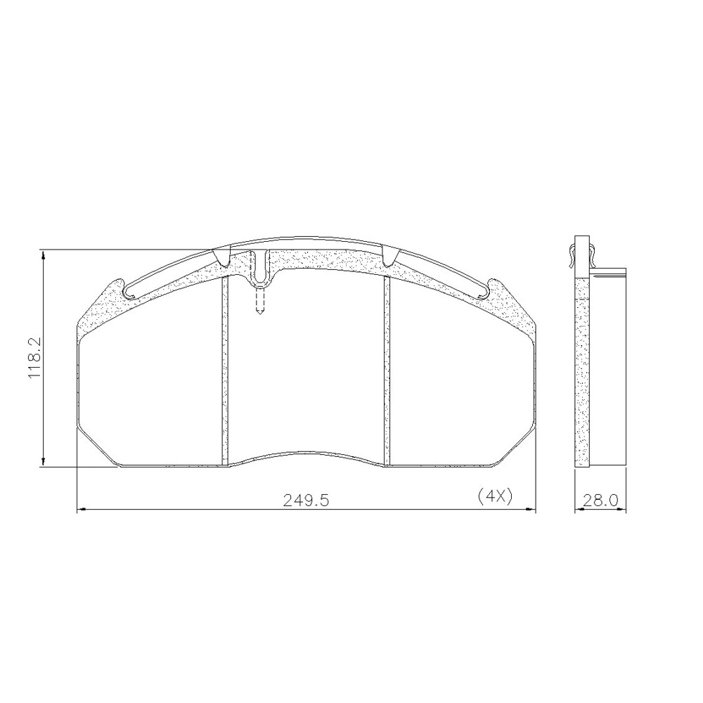 PASTILLA DE FRENO FRAS-LE – PD/125