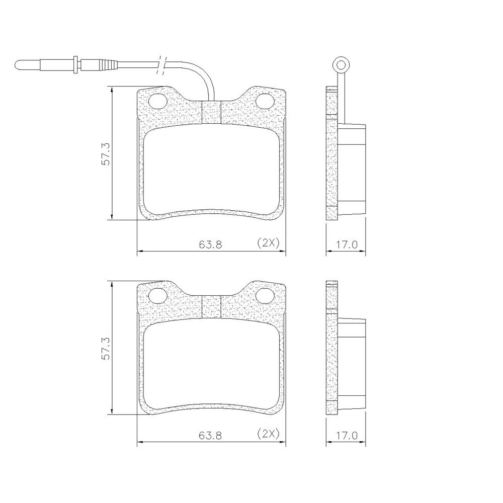 PASTILLA DE FRENO TRASERA FRAS-LE – PD/425-A